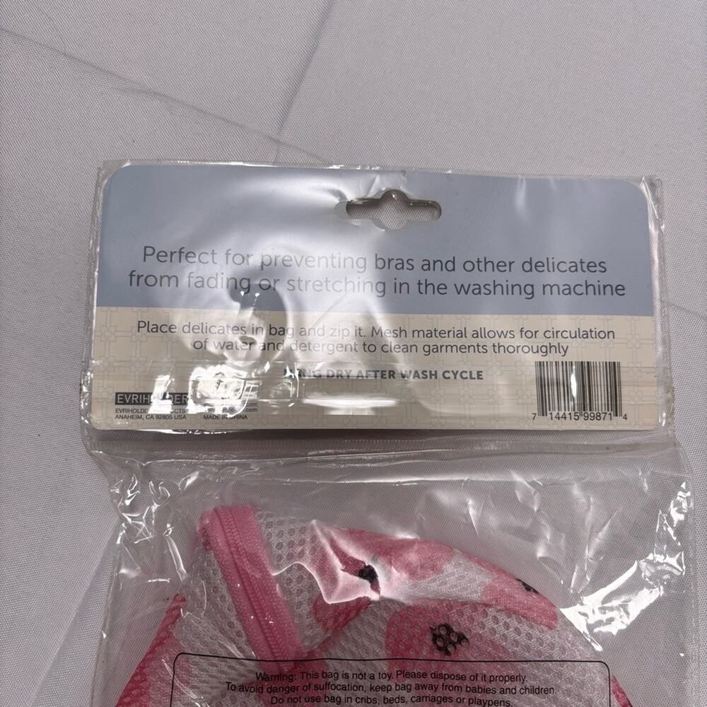 Delicate Bra Wash Bag - Pink Floral - Picture 5 of 6